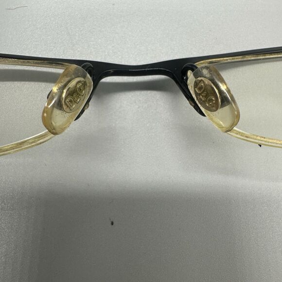 Dolce&Gabbana Eyeglasses Frames Only D&G 4134 0B5 52-18-130 Black Half Rim - Picture 9 of 16
